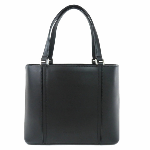 Burberry motif handbag leather